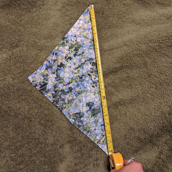 Original Photography Small Blue Floral Dog Bandana - Picture 4 of 9